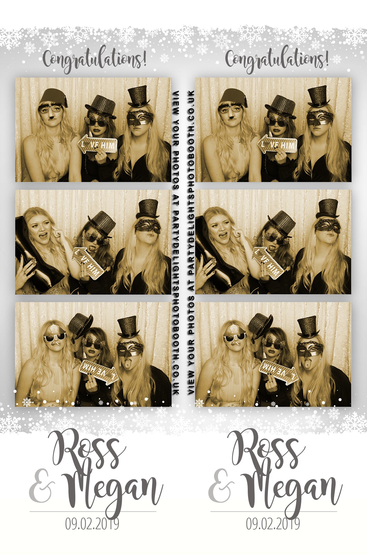 Ross and Megan’s Wedding - Prints | View more photos from the event at gallery.partydelightsphotobooth.co.uk/u/PartyDelightsPhotoBooth/Ross-and-Megan’s-Wedding-Prints